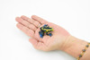 Frog, Yellow and Blue Poison Dart Frog, Plastic Toy, Realistic, Rainforest, Figure, Model, Replica, Kids, Educational, Gift,    1 3/4"     F447 8B213