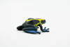 Frog, Yellow and Blue Poison Dart Frog, Plastic Toy, Realistic, Rainforest, Figure, Model, Replica, Kids, Educational, Gift,    1 3/4"     F447 8B213