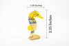 Seahorse, Sea-Horse, Sea Horse, Rubber, Museum Quality, Hand Painted, Realistic Toy Figure, Diorama Model, Replica, Kids, Educational,  2 1/4 Inches.