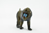 Mandrill, Baboons, Museum Quality, Hand Painted, Rubber Animal, Realistic Toy Figure, Diorama Model, Kids, Educational,  2 1/2 Inches.