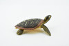 Hawksbill Sea Turtle, Rubber Reptile, Hand Painted, Museum Quality, Educational, Realistic Toy Figure, Diorama Model, Kids,  2 1/2 Inches. 