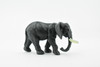 Elephant, African elephant, Very Nice Rubber Design, Hand Painted, Educational, Diorama Model, Toy, Kids,  2 1/2 Inches. 
