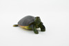 Turtle, Yellow Pond Turtle, Rubber Reptile, Realistic Toy Figure, Model, Replica, Kids, Hand Painted, Educational, Gift,         2 1/2"       CH421 BB108