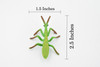 Praying Mantis, Rubber Insect, Hand Painted, Realistic Toy Figure, Model, Replica, Kids, Educational, Gift,       2 1/2"       CH427 BB109