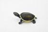 Argentine Side Necked Turtle, Rubber Reptile, Hand Painted, Museum Quality, Educational, Realistic Toy Figure, Diorama Model, Kids,  2 1/2 Inches. 