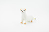 Short Tailed Weasel, Ermine, Stoat, Museum Quality, Educational, Rubber Animal, Hand Painted, Realistic, Diorama Model, Toy, Kids,  3 1/2 Inches.