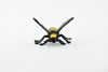 Bee, Bumble Bee, Bumblebee, Very Nice Design, Rubber Insect, Hand Painted, Realistic Toy Figure, Diorama Model, Kids, Educational, 1 1/2 Inches