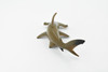 Hammerhead Shark, Museum Quality, Educational, Rubber Fish, Hand Painted, Realistic Toy Figure, Diorama Model, Kids, Educational, 5 1/2 Inches. 