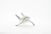 Black Tip Reef Shark, Museum Quality, Hand Painted,  Rubber Fish,  Educational, Diorama Model, Replica, Realistic Toy Figure, Kids, 5 Inches.