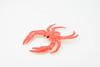King Crab, Rubber Crustacean, Museum Quality, Hand Painted, Realistic Toy Figure, Diorama Model, Replica, Kids, Educational,  4 Inches. 