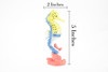 Seahorse, Sea-Horse, Sea Horse, Rubber, Museum Quality, Hand Painted, Realistic Toy Figure, Diorama Model, Replica, Kids, Educational,  5 Inches. 