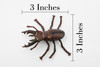Stag Beetle, Museum Quality, Hand Painted, Educational, Realistic Insect, Toy Figure, Diorama Model, Replica, Kids,   3 Inches.