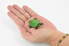 Turtle, Red Ear Slider Pond Turtle, Terrapin, Hand Painted, Museum Quality, Educational, Realistic Toy Figure, Diorama Model, Kids,  2 Inches. 