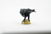 Raven, North America Common Raven, Museum Quality, Rubber Bird, Hand Painted, Realistic Toy Figure, Diorama Model, Replica, Kids, Educational, 3 Inches.