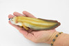 Arowana, Golden Dragon Fish, Asian Arowana, Rubber Fish, Hand Painted, Realistic Toy Figure, Model, Replica, Kids, Educational, Gift,     7"    CH224 BB119