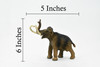Wooly Mammoth, Prehistoric, Extinct Animal, Museum Quality, Rubber Animal, Hand Painted, Realistic Toy Figure, Diorama Model, Kids, Educational, 6 Inches. 