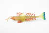 Shrimp, Prawn, Tiger Shrimp, Museum Quality, Hand Painted, Rubber Crustaceans, Realistic Toy Figure, Model, Replica, Kids, Educational, Gift,     7"      CH245 BB122 