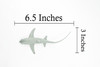 Thresher Shark, Whiptail shark, Museum Quality, Educational, Hand Painted, Rubber Fish, Realistic Toy Figure, Diorama Model, Replica, Kids,  6 1/2 Inches.
