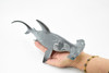 Shark, Hammerhead with Battle Scars, Museum Quality, Hand Painted, Realistic Toy Figure, Model, Replica, Kids, Educational, Gift,       12"     CH275 BB125