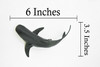 Tiger Shark, Requiem shark family, Museum Quality, Educational, Hand Painted, Rubber Fish, Realistic Toy Figure, Diorama Model, Replica, Kids, 6 Inches. 