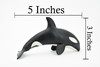 Whale, Orca, Killer Whale, Hand Painted, Marine Mammal, Rubber Animal, Realistic Toy Figure, Model, Replica, Kids, Educational, Gift,      5"    CH284 BB126