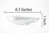 Arowana, Silver Dragon Fish, Asian Arowana, Rubber Fish, Hand Painted, Realistic Toy Figure, Model, Replica, Kids, Educational, Gift,     6 1/2""    CH285 BB126