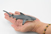 Black Tip Reef Shark, Museum Quality, Hand Painted,  Rubber Fish,  Educational, Diorama Model, Replica, Realistic Toy Figure, Kids, 5 1/2 Inches. 
