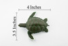 Turtle, Green Sea Turtle, Museum Quality, Hand Painted, Rubber Reptile, Realistic Toy Figure, Model, Replica, Kids, Educational, Gift,     4"     CH319 BB131