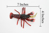 Crawfish, Crayfish, Museum Quality, Hand Painted, Rubber Crustaceans, Educational, Realistic, Lifelike, Educational, Gift,       7"      CH325 BB132