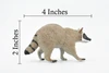 Raccoon, Racoon, Trash panda, Museum Quality, Hand Painted, Rubber Mammal, Realistic Toy Figure, Replica, Kids, Educational, 4 Inches.
