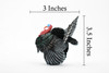 Turkey, Wild gobbler, Tom, Museum Quality, Educational, Hand Painted, Rubber Bird, Realistic Toy Figure, Diorama Model, Replica, Kids, 3 1/2 Inches. 