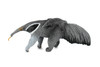 Anteater, Giant Anteaters with Baby, Hand Painted, Rubber Animal, Realistic Toy Figure, Model, Replica, Kids, Educational, Gift,     5"      CH359 BB137