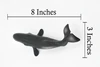 Sperm Whale, Cetacean, Marine Mammal, Museum Quality, Hand Painted, Rubber, Toy Figure, Diorama Model, Educational,  8 Inches. 