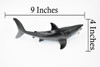 Great White, G.W. Shark, Museum Quality, Hand Painted, Educational, Rubber Fish, Diorama Model, Replica, Realistic Toy Figure, Kids, 9 Inches. 