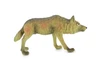 Wolf, Brown Timber Wolf, Museum Quality, Hand Painted, Rubber Animal, Educational, Realistic, Figure, Lifelike Figurine, Replica,  4 Inches. 