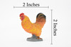 Rooster, Cock, Chicken, Museum Quality, Educational, Hand Painted, Rubber Bird, Realistic Toy Figure, Diorama Model, Replica, Kids,  2 Inches.