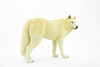 White Wolf, Arctic Timber Wolf, Museum Quality, Hand Painted, Rubber Animal, Educational, Realistic, Figure, Lifelike Figurine, Replica, Gift,      7"     CH390 BB145