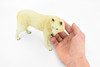 White Wolf, Arctic Timber Wolf, Museum Quality, Hand Painted, Rubber Animal, Educational, Realistic, Figure, Lifelike Figurine, Replica, Gift,      7"     CH390 BB145