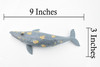 Grey Whale, Marine Mammal, Museum Quality, Hand Painted, Educational, Rubber Animal, Realistic, Diorama Model, Toy Figure, Kids, 9 Inches.