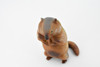 Marmot, Ground Squirrels, Rodent, Museum Quality, Hand Painted, Rubber Mammal, Realistic Toy Figure, Replica, Kids, Educational,  4 1/2 Inches. 