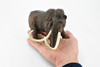 Wooly Mammoth, Prehistoric Mammal, Museum Quality, Rubber Animal, Hand Painted, Realistic Toy Figure, Diorama Model, Kids, Educational,  7 Inches.