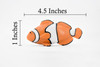 Fish, Clownfish, Anemonefish, Museum Quality, Hand Painted, Rubber Fish, Realistic Toy Figure, Model, Replica, Kids, Educational, Gift,    4 1/2"     CH466 BB151