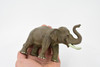 Asian Bull Elephant, Museum Quality, Hand Painted, Educational, Rubber Animal, Realistic Toy Figure, Diorama Model, Kids,  7 Inches.