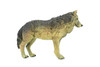 Wolf, Brown and Black, Timber Wolf, Museum Quality, Hand Painted, Rubber Animal, Educational, Realistic, Figure, Lifelike Figurine, Replica, Gift,      7"     CH470 BB152