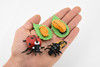 Ladybug, Life Cycle of a Lady Bug, 4 Stages, Museum Quality, Hand Painted, Rubber Insect, Figure, Model, Realistic, Educational, Gift,    2"    CH487 BB150