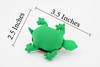 Turtle, Sea Turtle, Reptiles, Green,  Hand Made, Thailand Sand Creatures, Toy, Paper Weight, Bean Bag, Cornhole         3 1/2"    TH28 BB68 