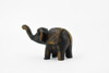 Elephant, Good Luck, Prosperity, Educational, Realistic Hand Made, Figure, Lifelike Model, Figurine, Replica, Gift,     1 1/2"     TH54 BB68