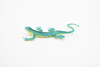 Lizard, Blue Striped Lizard, Rubber Toy Reptile, Realistic Figure, Model, Replica, Kids, Educational, Gift,    3"    F6061 B380