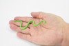 Snake, Green Tree Snake,  Rubber Reptile, Educational, Realistic Hand Painted, Figure, Lifelike Model, Figurine, Replica, Gift,       5"      F5000 B255