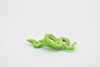 Snake, Green Boa, Coiled, Rubber Reptile, Educational, Realistic Hand Painted, Figure, Lifelike Model, Figurine, Replica, Gift,      2 1/2"    F4477 B213